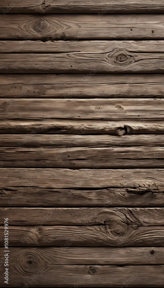 Rough Wooden Planks with Visible Grains and Knots for a Realistic Rustic Surface Rough Wooden Planks with Visible Grains and Knots for a Realistic Rustic Surface