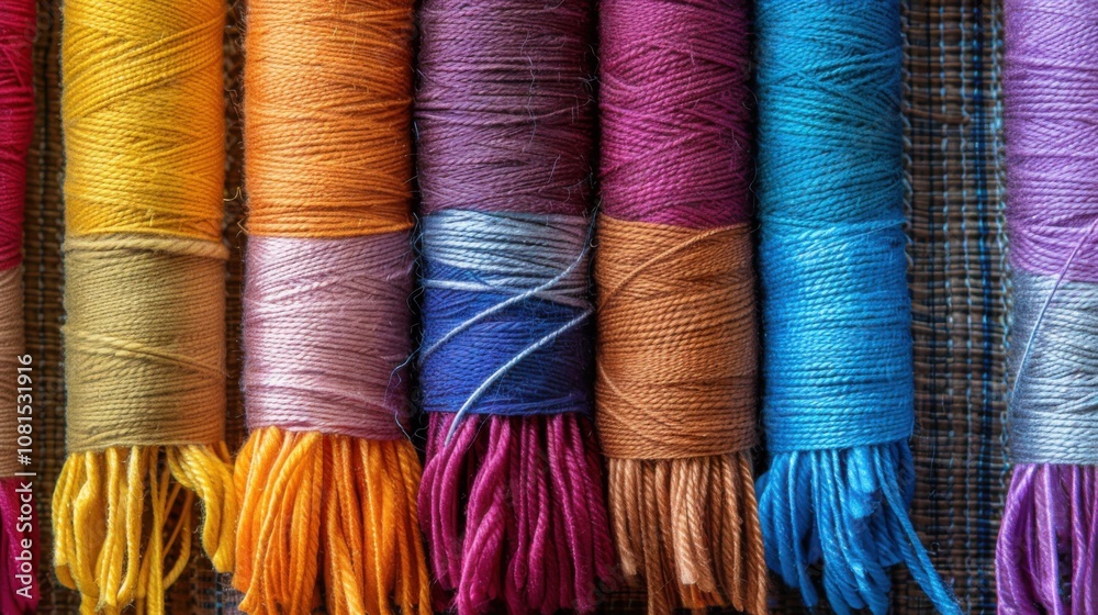 A tapestry of woven threads in vibrant colors, metaphorizing the interweaving of different cultures and traditions, photography style A tapestry of woven threads in vibrant colors, metaphorizing the interweaving of different cultures and traditions, photography style