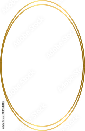 Flower Simple Golden Frame