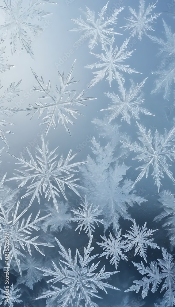 Frost-Covered Glass Texture with Visible Ice Crystals for a Wintry Background Frost-Covered Glass Texture with Visible Ice Crystals for a Wintry Background