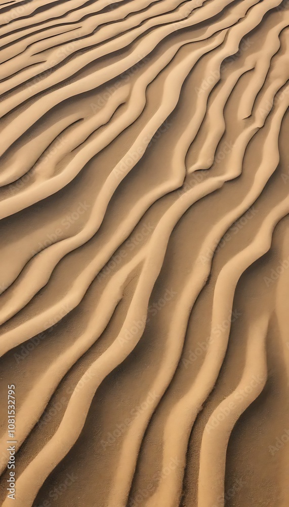 Fine Sand with Natural Wind-Created Ridges and Subtle Shadows for Depth Fine Sand with Natural Wind-Created Ridges and Subtle Shadows for Depth