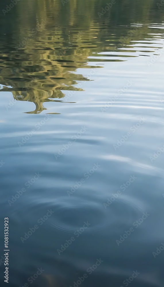 Gently Moving Water with Light Ripples and Reflections on a Calm Lake Surface Gently Moving Water with Light Ripples and Reflections on a Calm Lake Surface