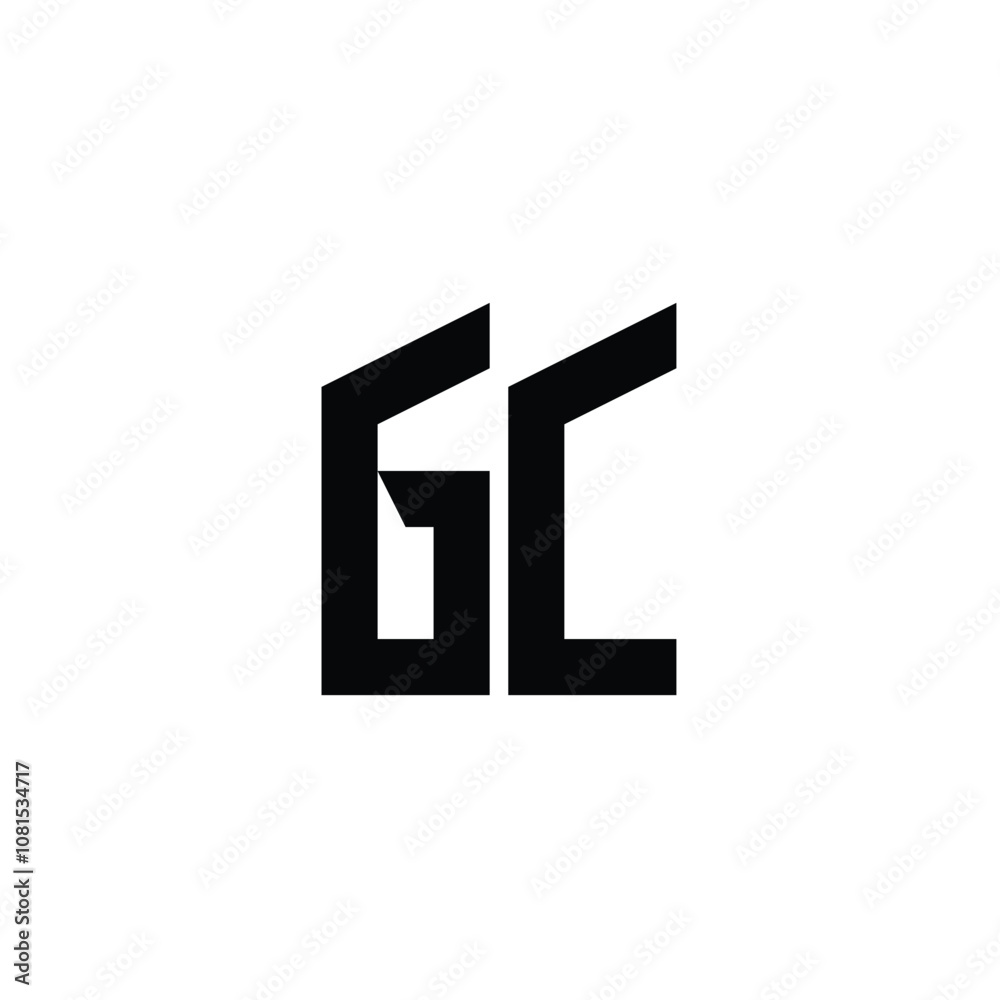 GC monogram logo design letter text name symbol monochrome logotype alphabet character simple logo GC monogram logo design letter text name symbol monochrome logotype alphabet character simple logo