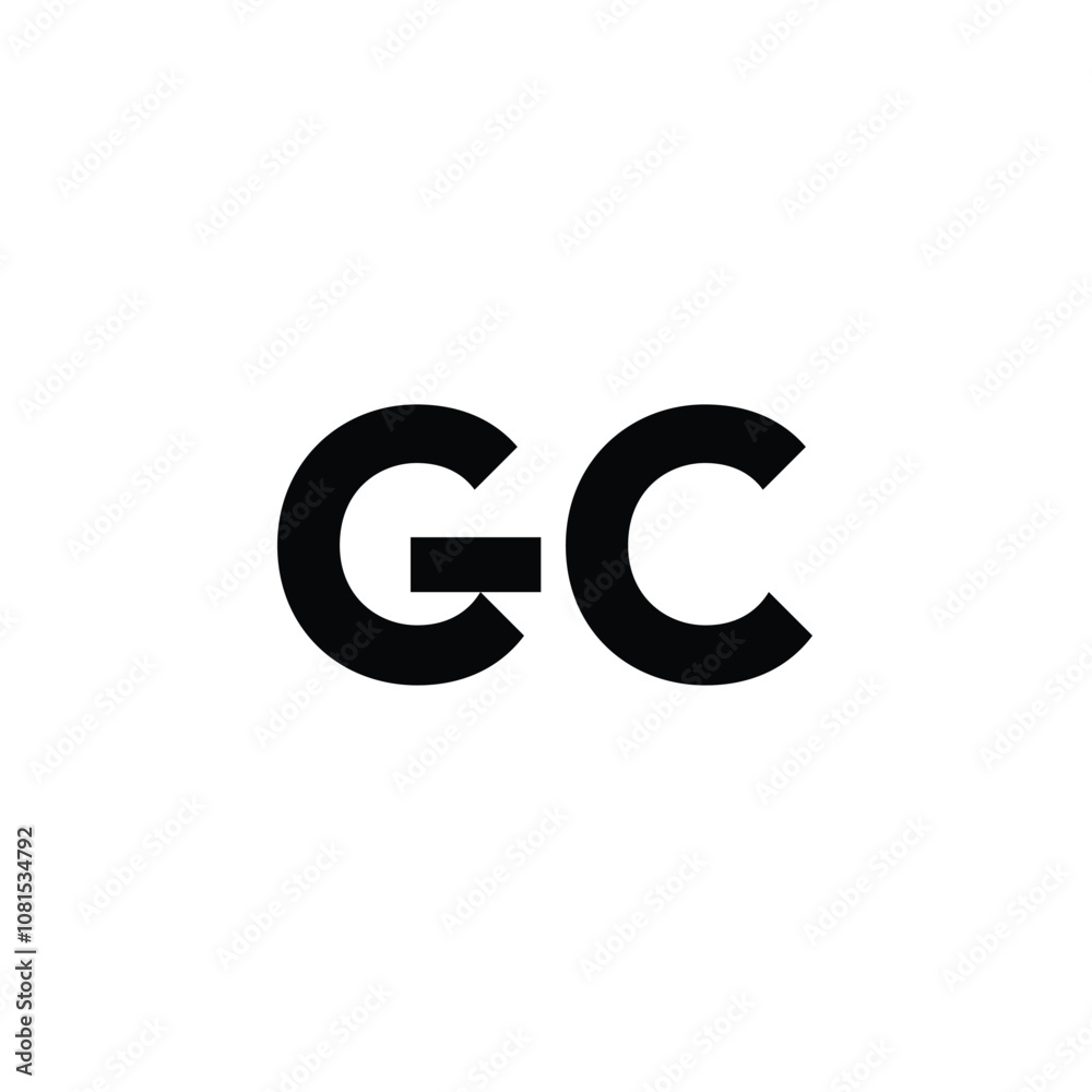 GC monogram logo design letter text name symbol monochrome logotype alphabet character simple logo GC monogram logo design letter text name symbol monochrome logotype alphabet character simple logo