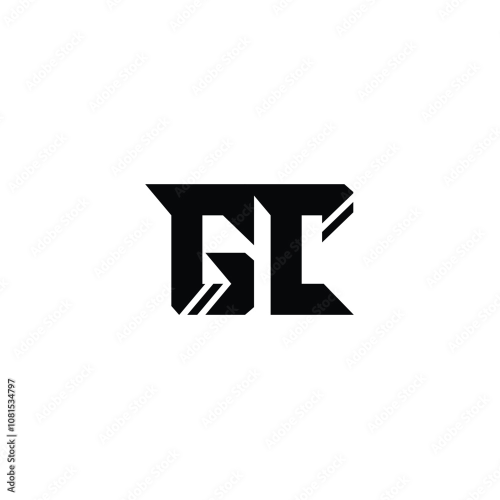 GC monogram logo design letter text name symbol monochrome logotype alphabet character simple logo GC monogram logo design letter text name symbol monochrome logotype alphabet character simple logo