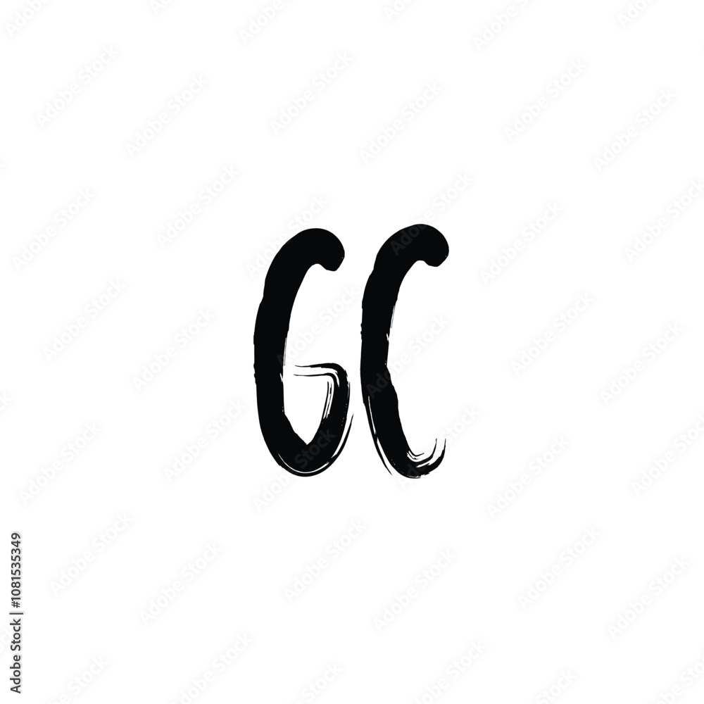 GC monogram logo design letter text name symbol monochrome logotype alphabet character simple logo GC monogram logo design letter text name symbol monochrome logotype alphabet character simple logo