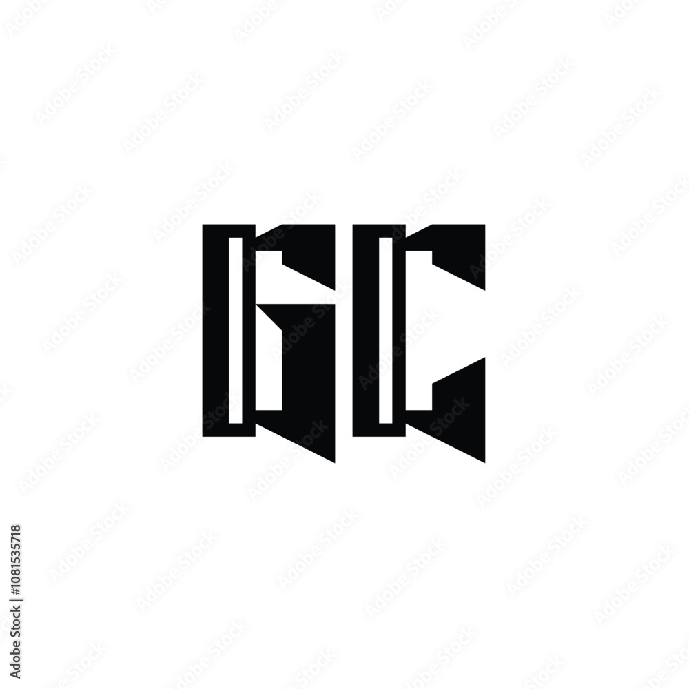 GC monogram logo design letter text name symbol monochrome logotype alphabet character simple logo GC monogram logo design letter text name symbol monochrome logotype alphabet character simple logo