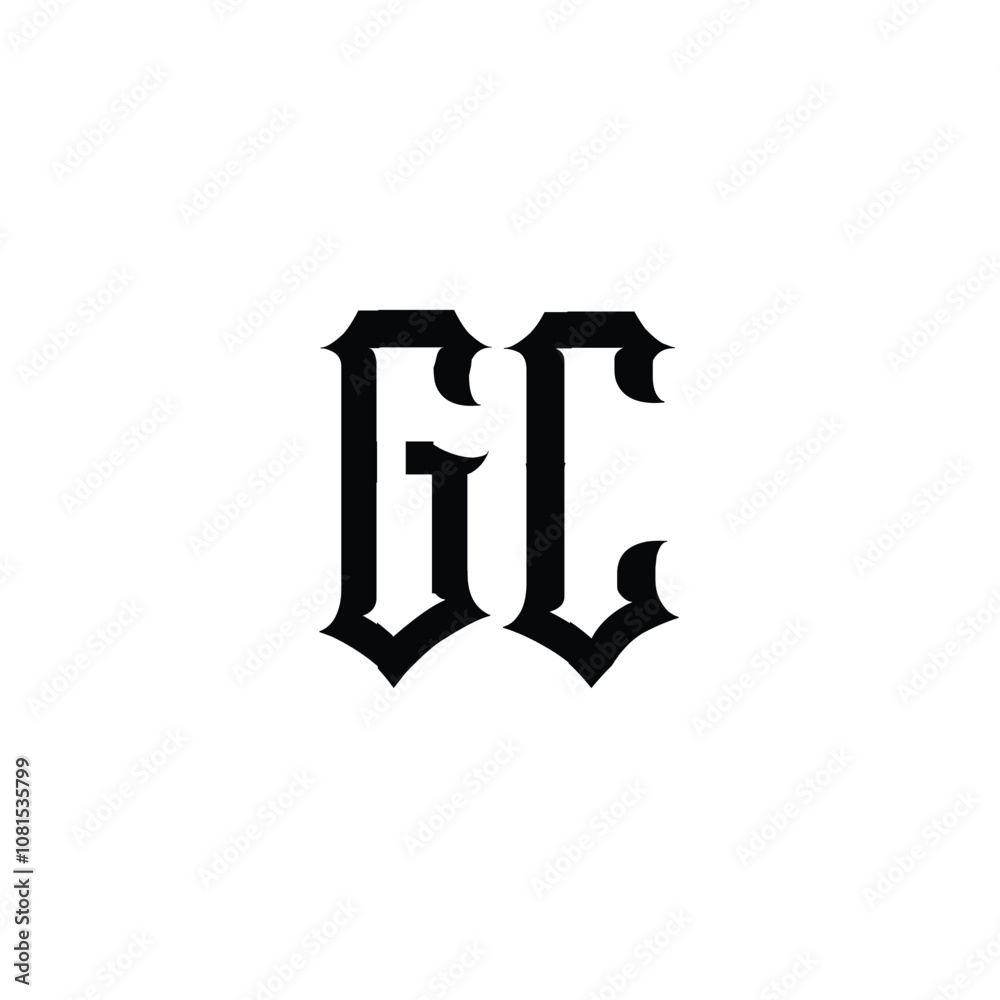 GC monogram logo design letter text name symbol monochrome logotype alphabet character simple logo GC monogram logo design letter text name symbol monochrome logotype alphabet character simple logo
