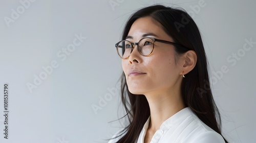 Sophisticated Mixed-Heritage Author and CEO in Bright Studio Portrait