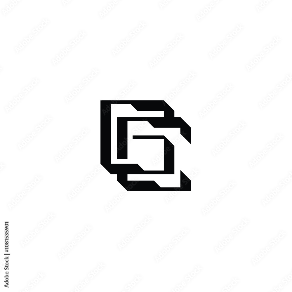 GC monogram logo design letter text name symbol monochrome logotype alphabet character simple logo GC monogram logo design letter text name symbol monochrome logotype alphabet character simple logo