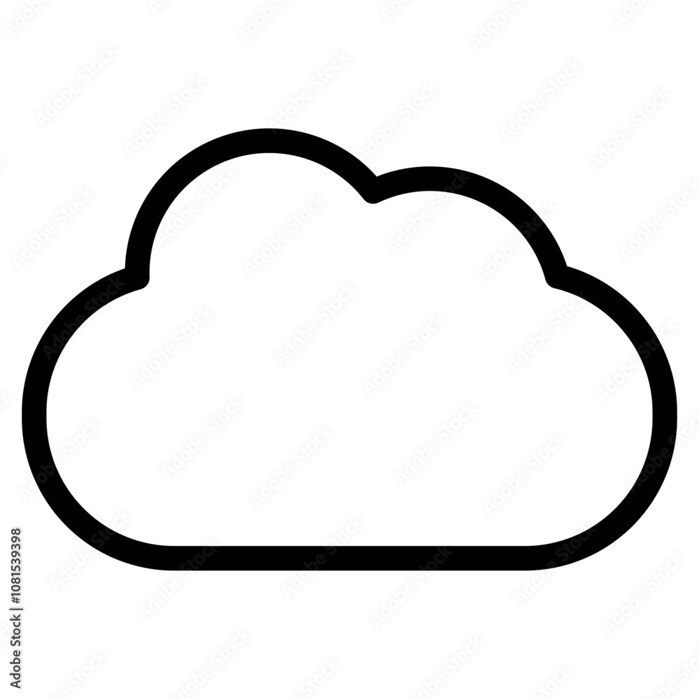 Cloud  Icon Element For Design