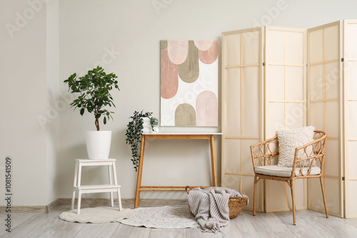 Modern minimalist living ro...