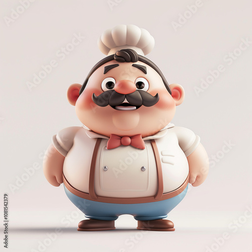 cartoon chef with a smile