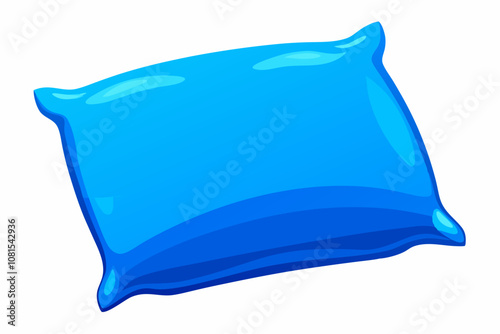  Blue pillows vector illustration