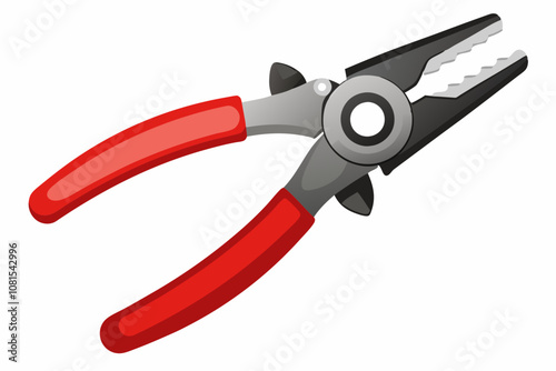 Pliers icon vector building tool illustration on white