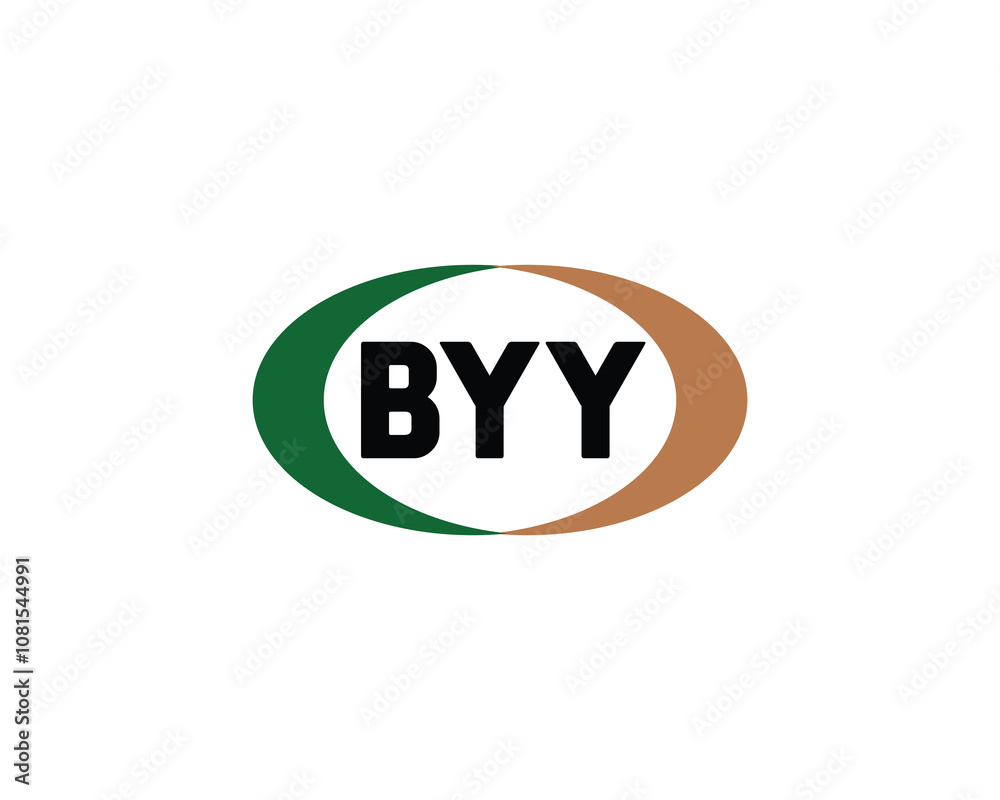 Fototapeta premium BYY Logo design vector template. BYY