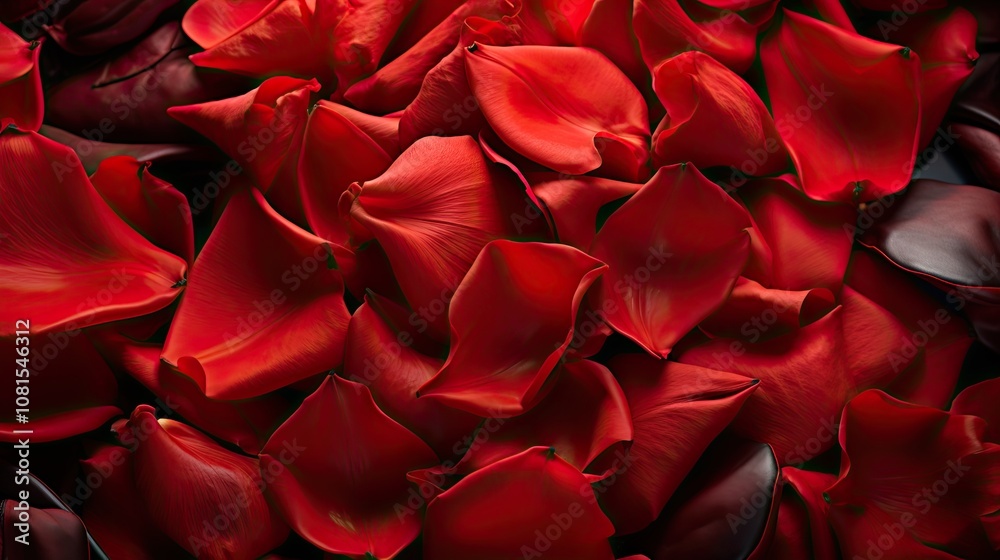 Naklejka premium red rose petals