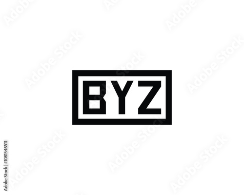 BYZ logo design vector template. BYZ