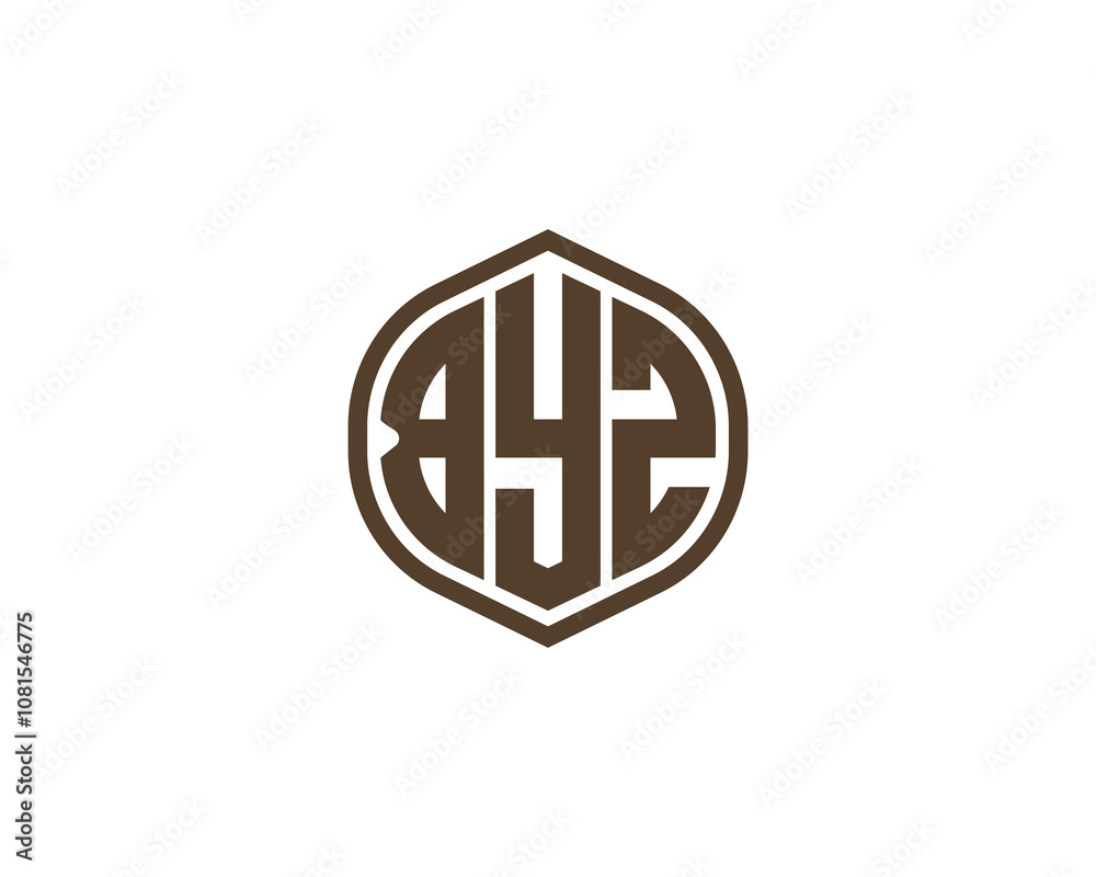BYZ logo design vector template. BYZ BYZ logo design vector template. BYZ