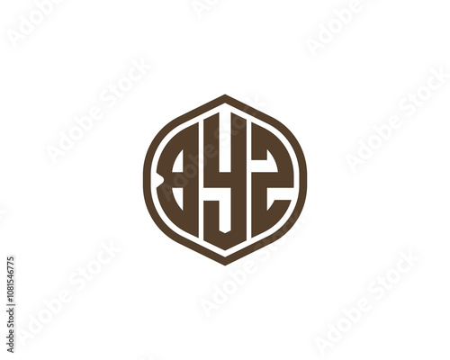 BYZ logo design vector template. BYZ