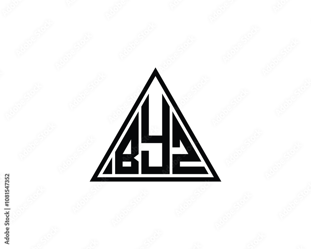 BYZ logo design vector template. BYZ BYZ logo design vector template. BYZ