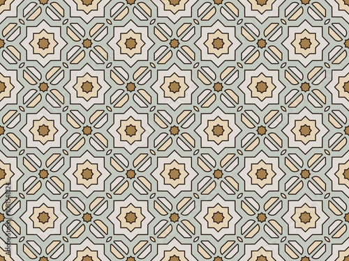 Abstract seamless arabesque pattern design creative