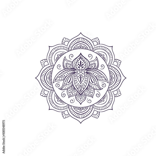 mandala lotus flower drawing