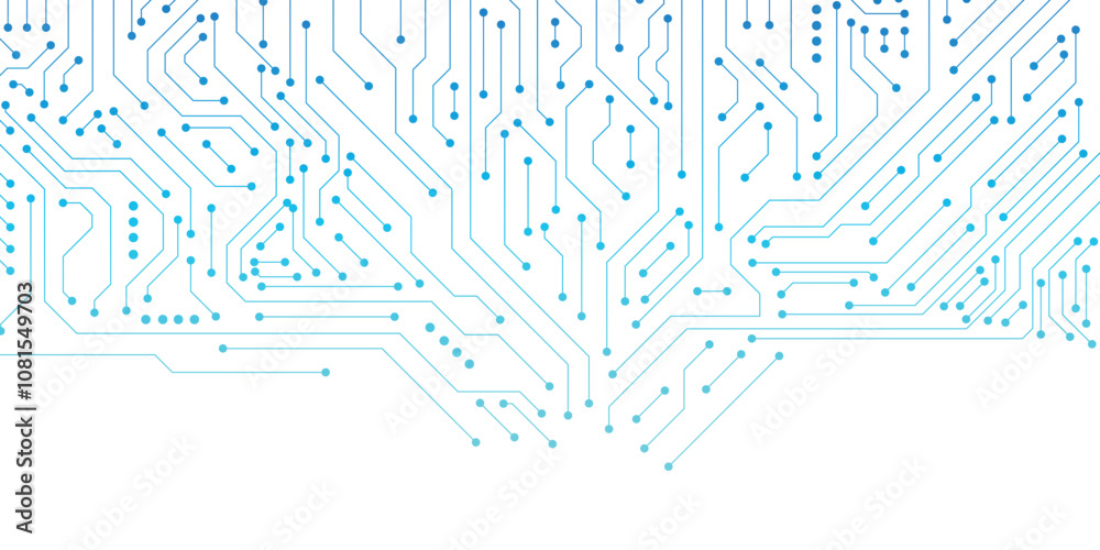 Abstract circuit board background. Circuit Board Electronics Digital Technology Banner Blue. Central Computer Processors CPU Concept. Motherboard Digital Chip.