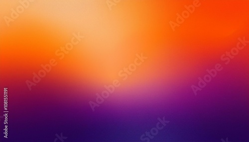 Abstract background, Vivid tangerine and Vivid violet gradient background with light leak and grainy texture.