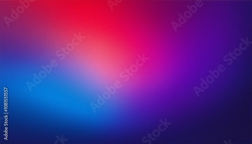 Abstract background, Violet Blue and Violet Red gradient background with light leak and grainy texture.