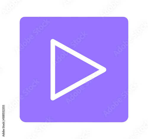 Free Download シンプルな紫色の再生ボタン - GFXLoad