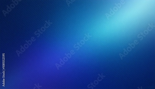 Abstract background, Ultramarine and Ultramarine blue gradient background with light leak and grainy texture.