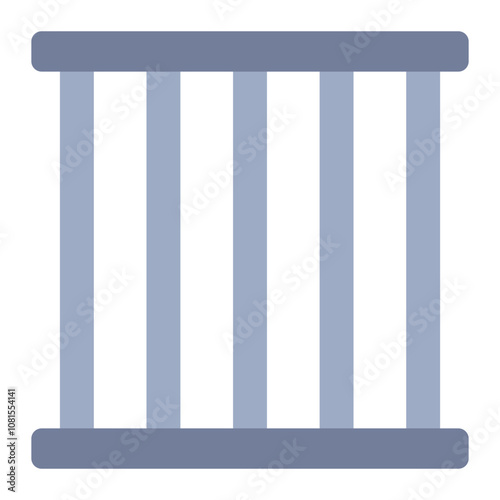 Prison bars flat icon