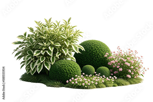 Garden bushes png photo