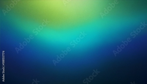 Abstract background, Sea blue and Sea green gradient background with light leak and grainy texture.