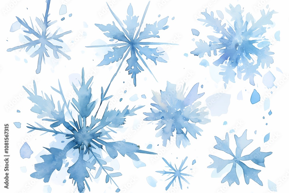 Beautiful snowflakes