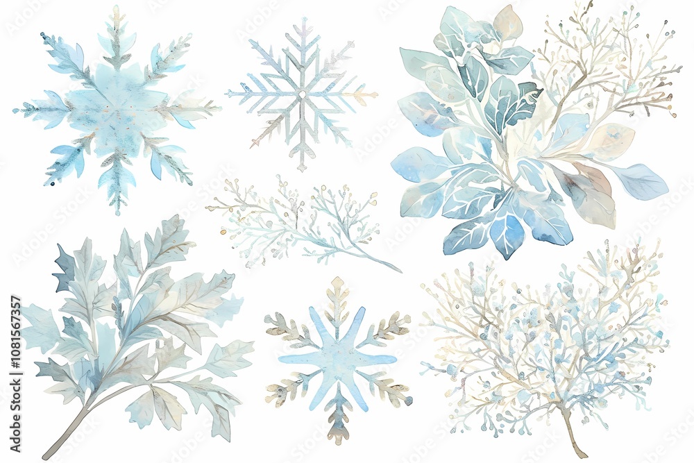 Beautiful snowflakes