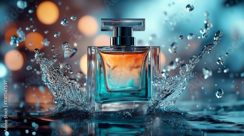 Perfume graphic with water, photography, 향수, 포토 01