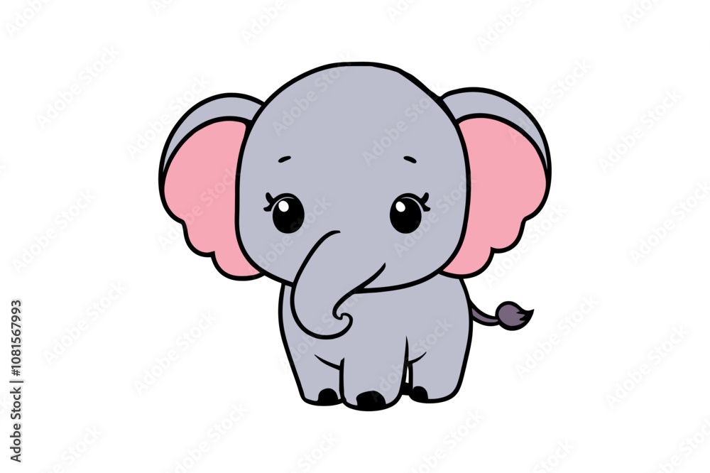 elephant with a sign elephant silhouette vector for kids drawing books color pages illustration isolated on white background. elephant with a sign elephant silhouette vector for kids drawing books color pages illustration isolated on white background.
