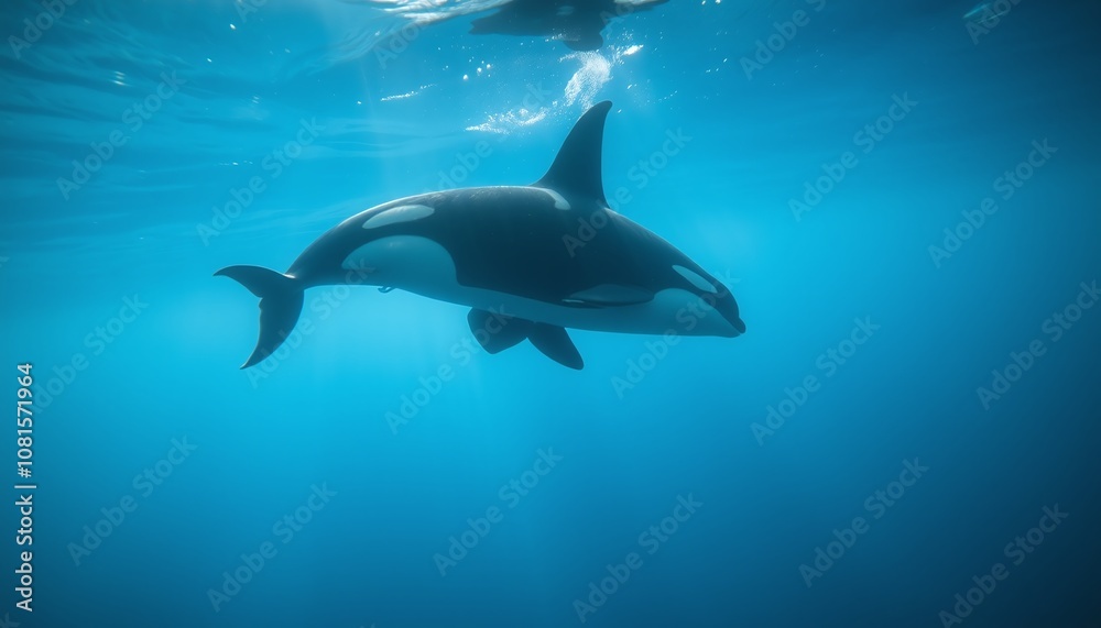 Obraz premium orca in the sea