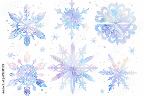 Beautiful snowflakes