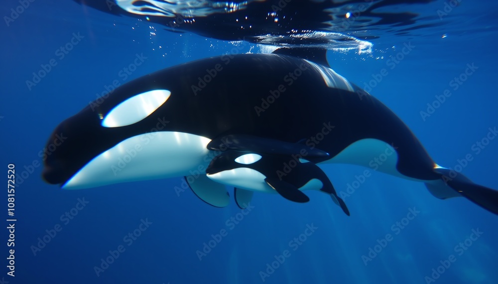 Obraz premium orca in the water