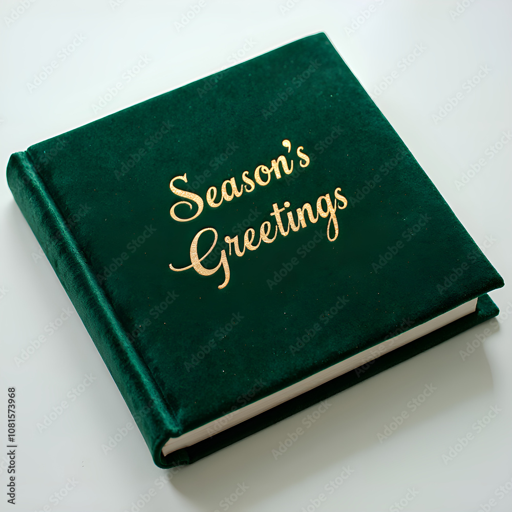 Elegant velvet photo album for preserving cherished seasonal memories and celebrations, photography of still life concept. Elegant velvet photo album for preserving cherished seasonal memories and celebrations, photography of still life concept.