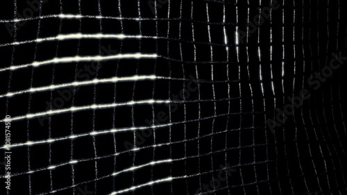 abstract metal wiremesh waves