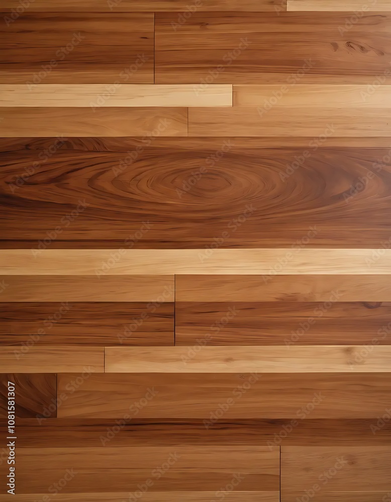 Polished Wooden Countertop with Grain and Imperfections in Soft Natural Light