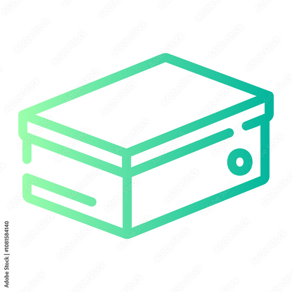 shoe box Line Gradient Icon shoe box Line Gradient Icon