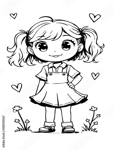 illustration design of a cute little boy with transparent color