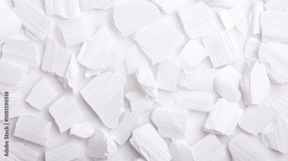 Obraz premium A closeup view of crystalline asbestos chrysotile fibers showcases their natural form and highlights health concerns.