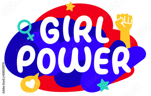 Girl power lettering