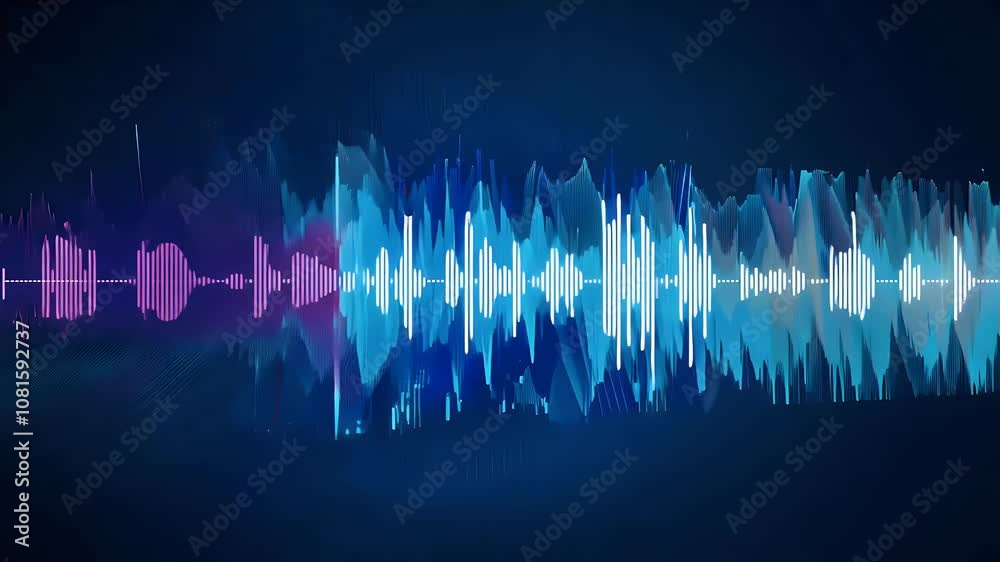 background sound wave oscillations ideal music players futuristic design visuals three-dimensional colourful abstract art beat blue colours concept dance datum disco electronic element equalizer